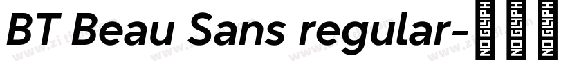 BT Beau Sans regular字体转换